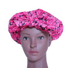 Load image into Gallery viewer, Lovely Roses - Bath Bonnet (Luxury Shower Cap)