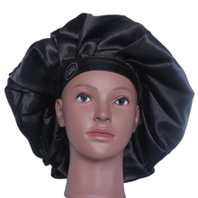 Load image into Gallery viewer, Elite Satin Bonnet - Panther Queen | Satin Bonnets For Natural Hair