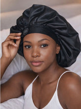 Load image into Gallery viewer, Elite Satin Bonnet - Panther Queen | Satin Bonnets For Natural Hair