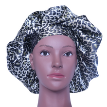 Load image into Gallery viewer, Elite Satin Bonnet - Luxury Jaguar | Satin Bonnets for Natural Hair