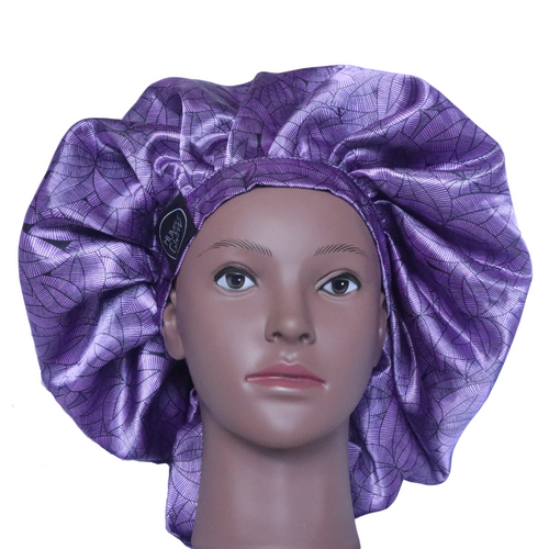 Elite Satin Bonnet - Royal Lotus | Satin Bonnets For Natural Hair